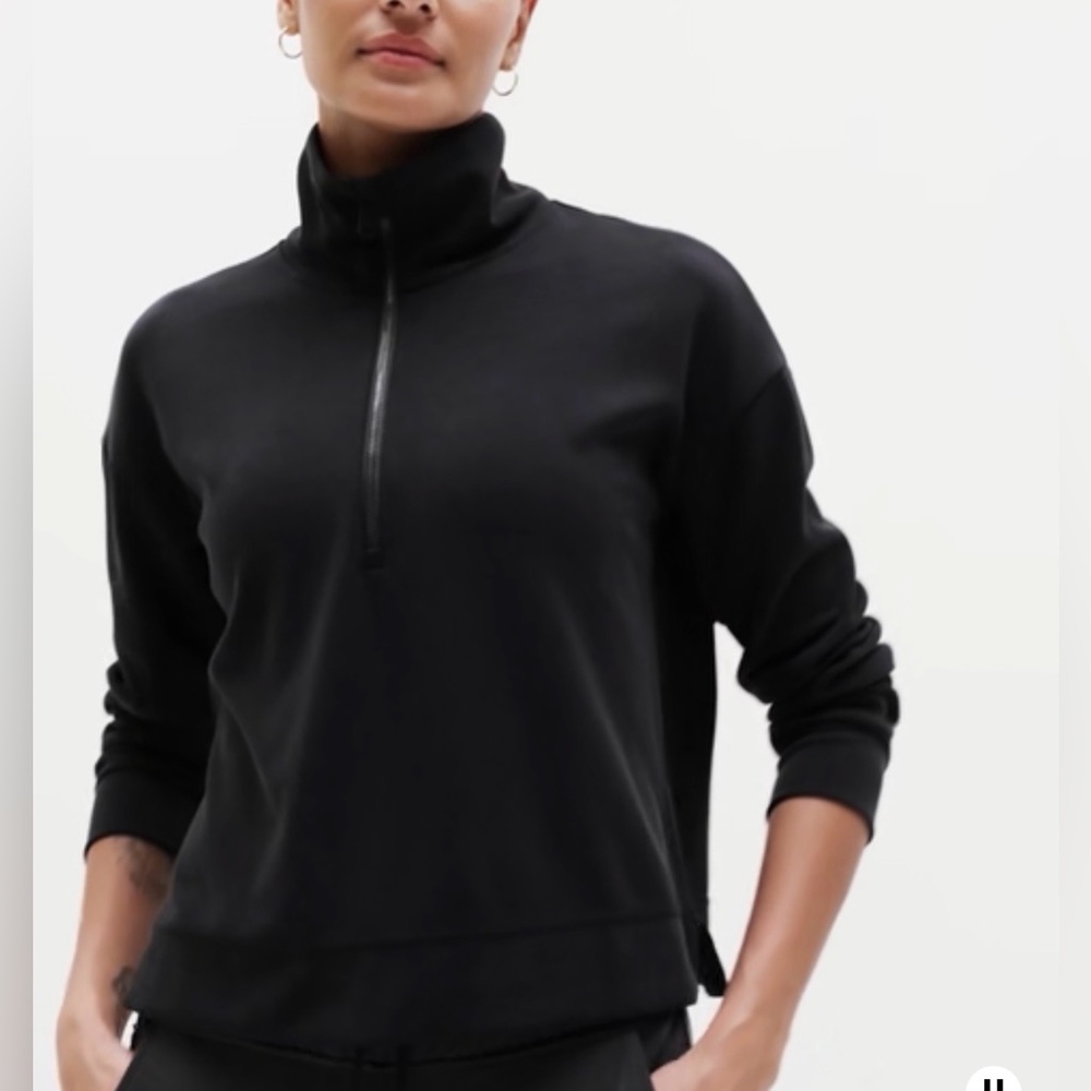Athleta Seasoft Quarter Zip size medium - Picture 4 of 13